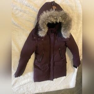Mackage Women's Plum Ski Snow Jacket with Fur-Trim Hood